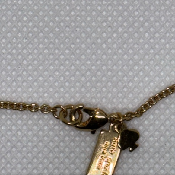 Kate Spade Station Necklace, Crystal Lucite Station Necklace - Picture 10 of 10